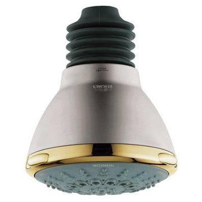 Movario Multi-Function Showerhead In Satin Nickel/Polished Brass