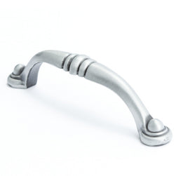 Euro Traditions 4-5/16" Pull Brushed Antique Pewter