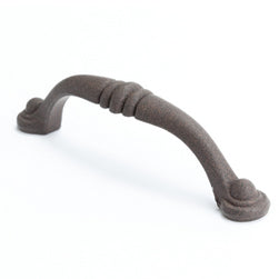 Euro Traditions 4-5/16" Pull in Dull Rust