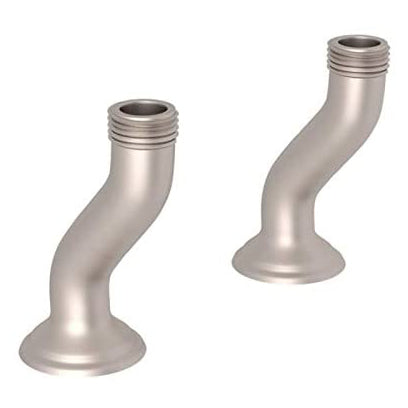 Perrin & Rowe Deck Pillar Unions in Satin Nickel