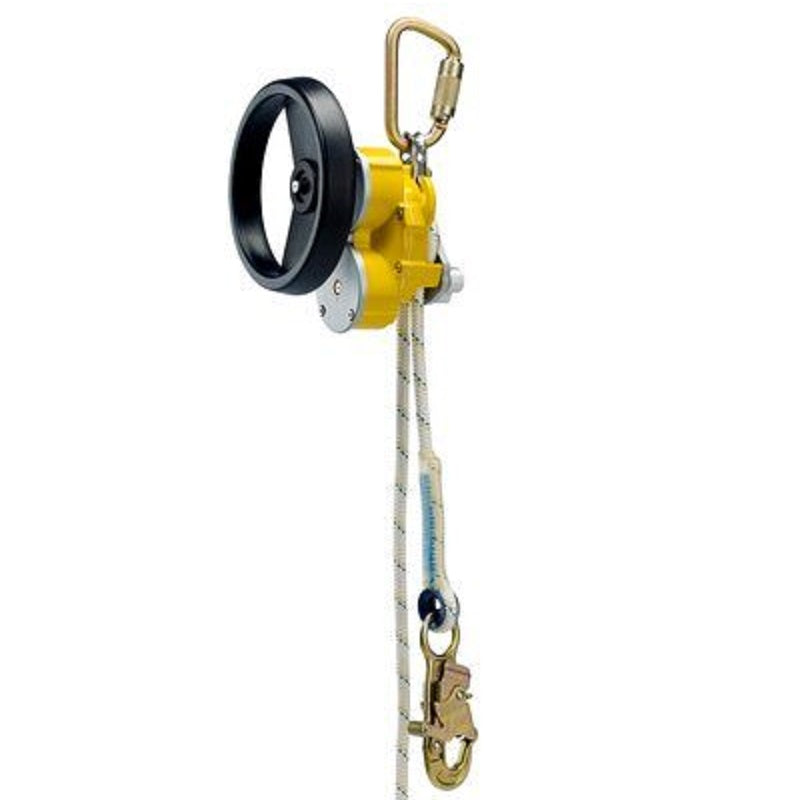DBI Sala Rollgliss R550 Rescue & Descent Kit with 350' of 3/8" Kernmantle Rope Lifeline, Rescue Wheel, Humidity Storage Case, Two 4' Anchor Slings, One 2.5' Anchor Sling, 3 Carabiners, Edge Protector, Pulley, Rope Grab & Carrying Case