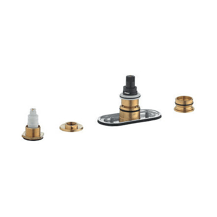 Deck Mount Roman Tub Filler Rough-In Only 3/4" w/Handshower, Volume Control & Service Stops