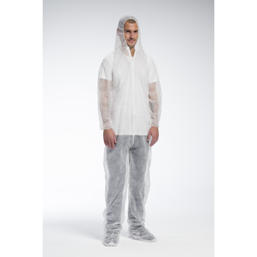 Standard Weight 2X-Large Coverall Hood & Boot in White