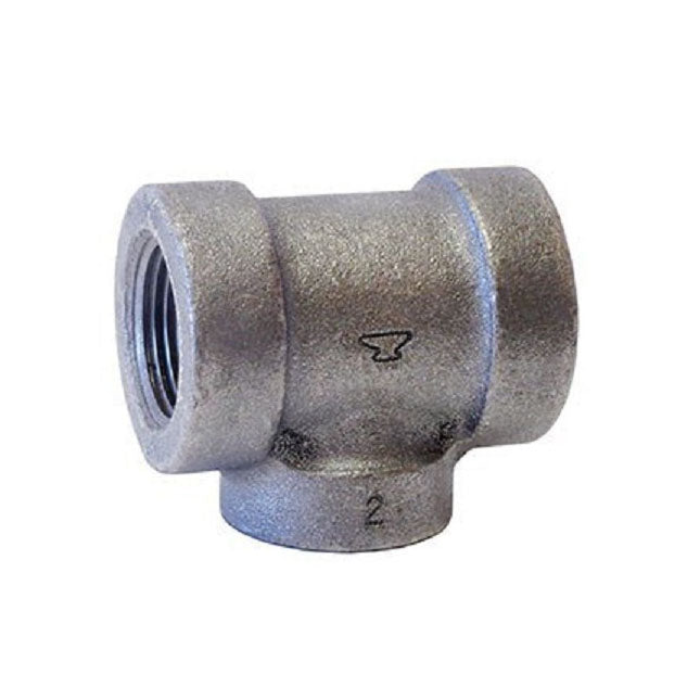 TEE 3/8 BLACK CAST IRON 125# THREADED FIGURE 24
