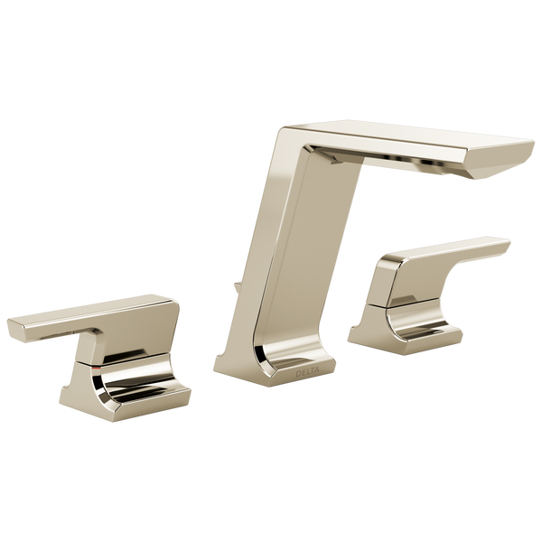 Pivotal Widespread Lav Faucet in Pol. Nickel w/Pop-Up Drain