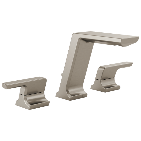 Pivotal Widespread Lav Faucet in Stainless w/Pop-Up Drain