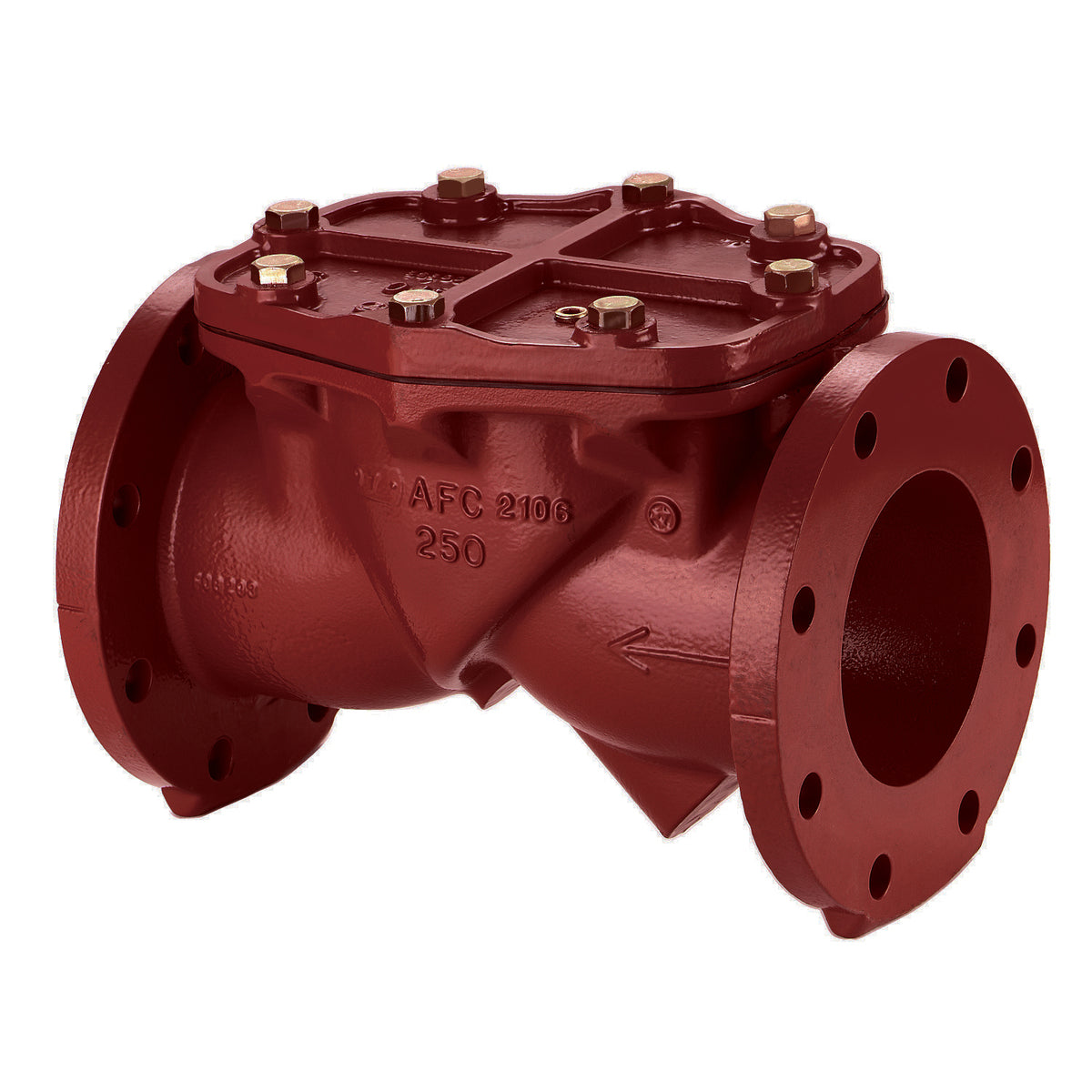 CHECK VALVE 4 DUCTILE IRON 125# FLANGED 2100 - W/BACKFLUSH & RUBBER