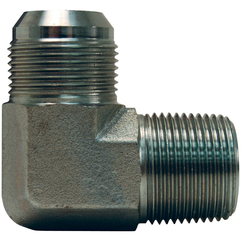 90 PIPE ADAPTER 3/8 M NPTF STEEL 2501-6-6 - 9/16-18 M JIC- HYDRAULIC