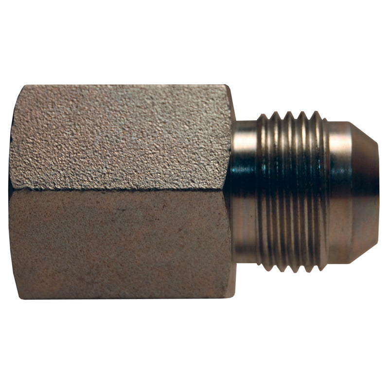 PIPE ADAPTER 1/4 F NPTF STEEL 2405-6-4 - 9/16-18 M JIC- HYDRAULIC