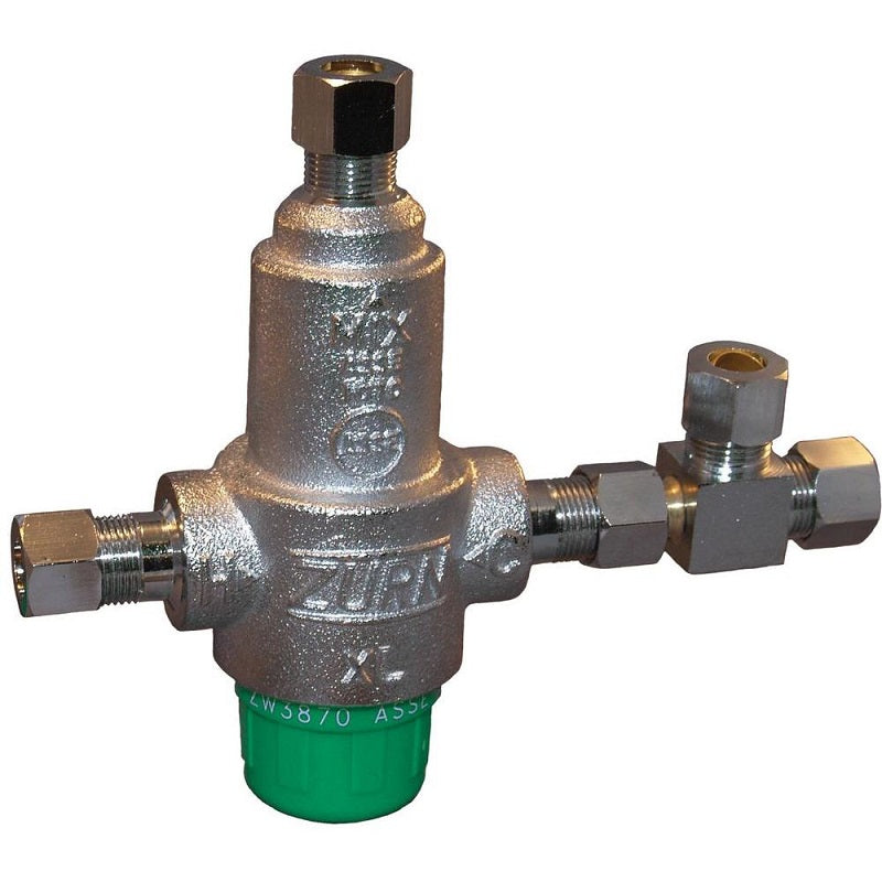 VALVE 3/8 BRONZE 4-PORT MIXING 38-ZW3870XLT-4P - LEAD FREE