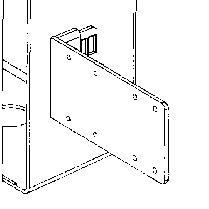 Support Bracket Plastic 4" Long for Square Ice Maker Outlet Box