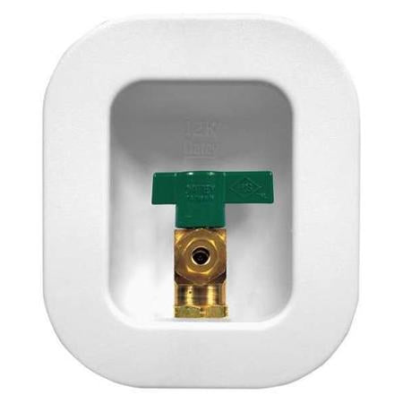 I2K Ice Maker Outlet Box w/1/4 Turn Valve Copper Low Lead No Hammer Arrestor Nails Preloaded