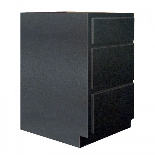 Georgetown 24x34-1/2x24" 3 Drawer Base Cabinet in Maple Onyx