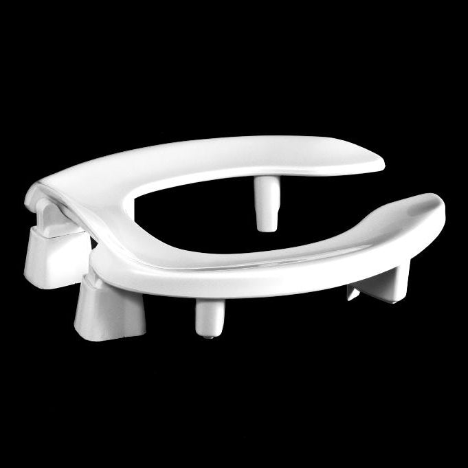SEAT 3L300STSCC-001 WHT RND OPEN FRONT L/COVER PLASTIC