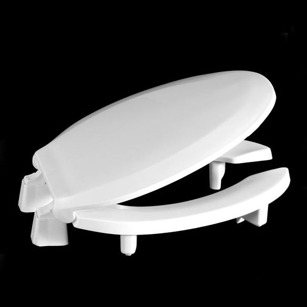 SEAT 3L820STS-001 WHT ELON OPEN FRONT W/COVER PLASTIC