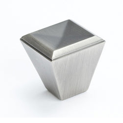 Connections 1-1/8" Knob in Vintage Nickel