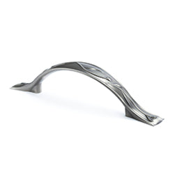 Art Nouveau 5-15/16" Pull in Vintage Nickel