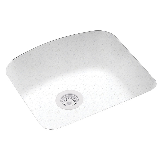 20-7/8x20-1/8x9-1/4" Swanstone Kitchen Sink, Arctic Granite
