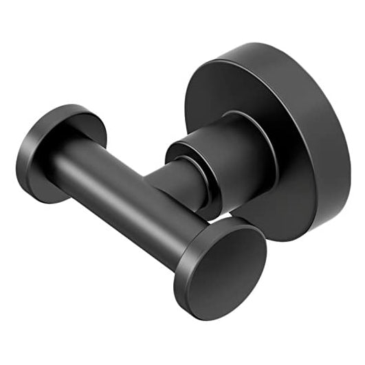 Studio Double Robe Hook in Matte Black
