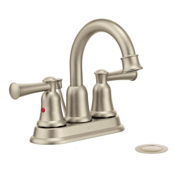 Capstone 4" Centerset Lav Fct in Brushed Nickel w/50/50 Waste