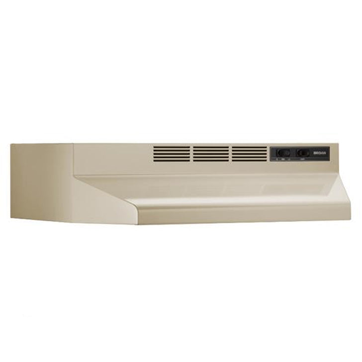 Under Cabinet Range Hood 30" Non-Vented 2-Speed Almond