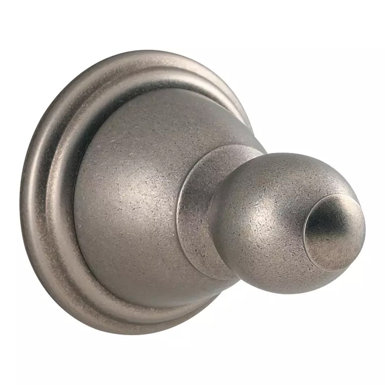 Conical Single Robe Hook in Rustic Pewter