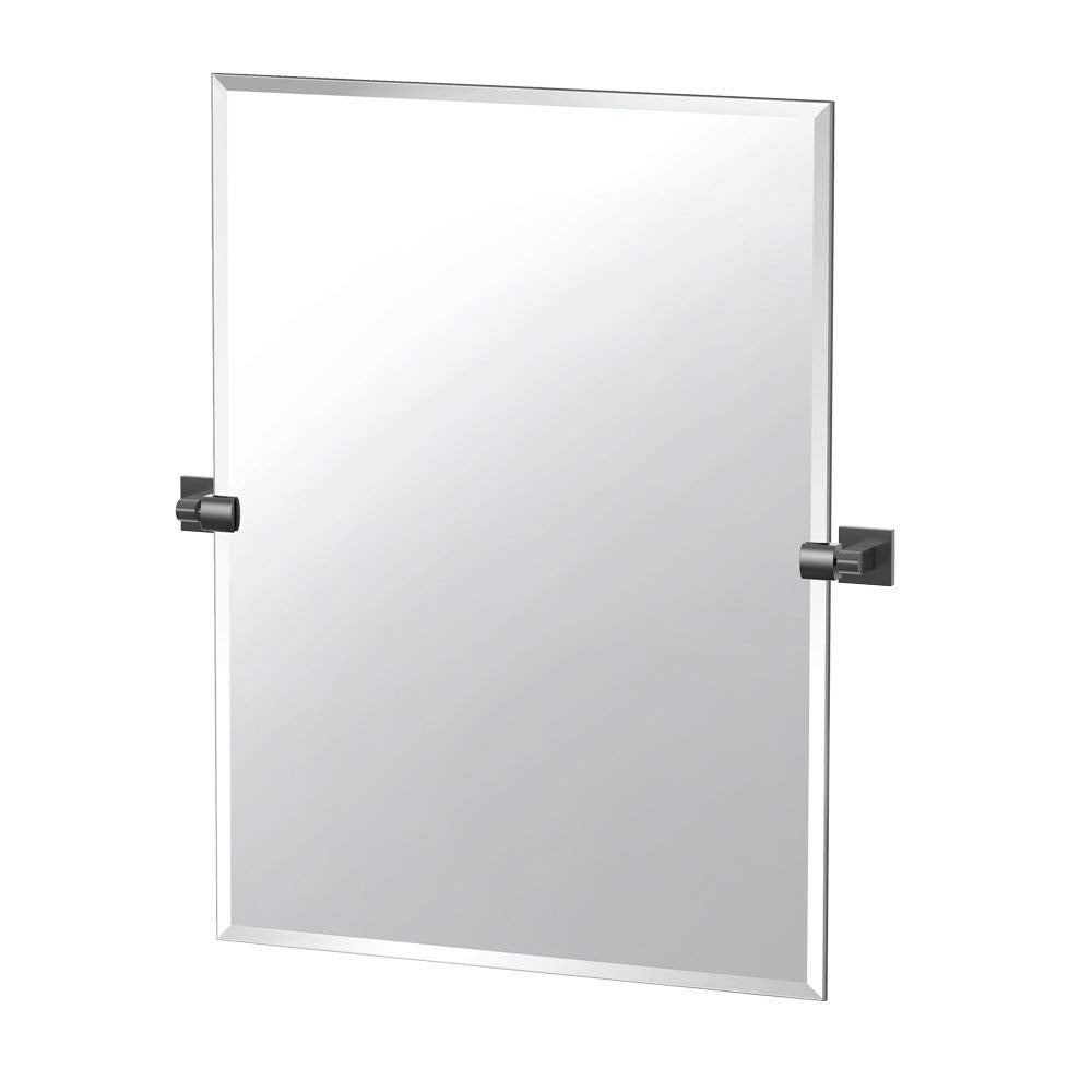 Elevate 23-1/2x31-1/2" Frameless Rectangle Mirror in Black