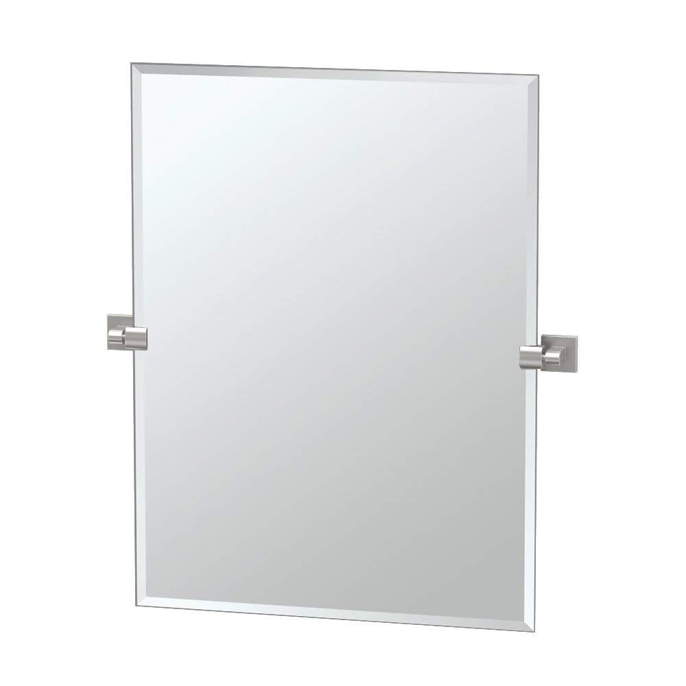Elevate 23-1/2x31-1/2" Frameless Rectangle Mirror in Nickel