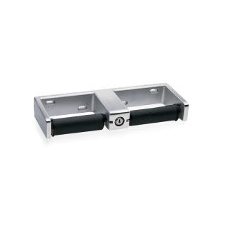 Double Roll Toilet Paper Dispenser In Satin
