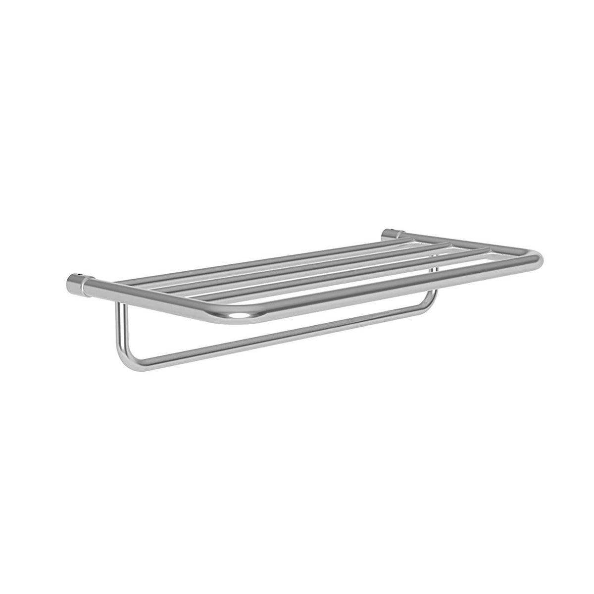 24" Hotel Towel Shelf Only w/Towel Bar in Polished Chrome