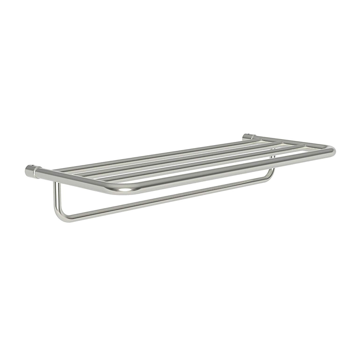 24" Hotel Towel Shelf Only w/Towel Bar in Polished Nickel
