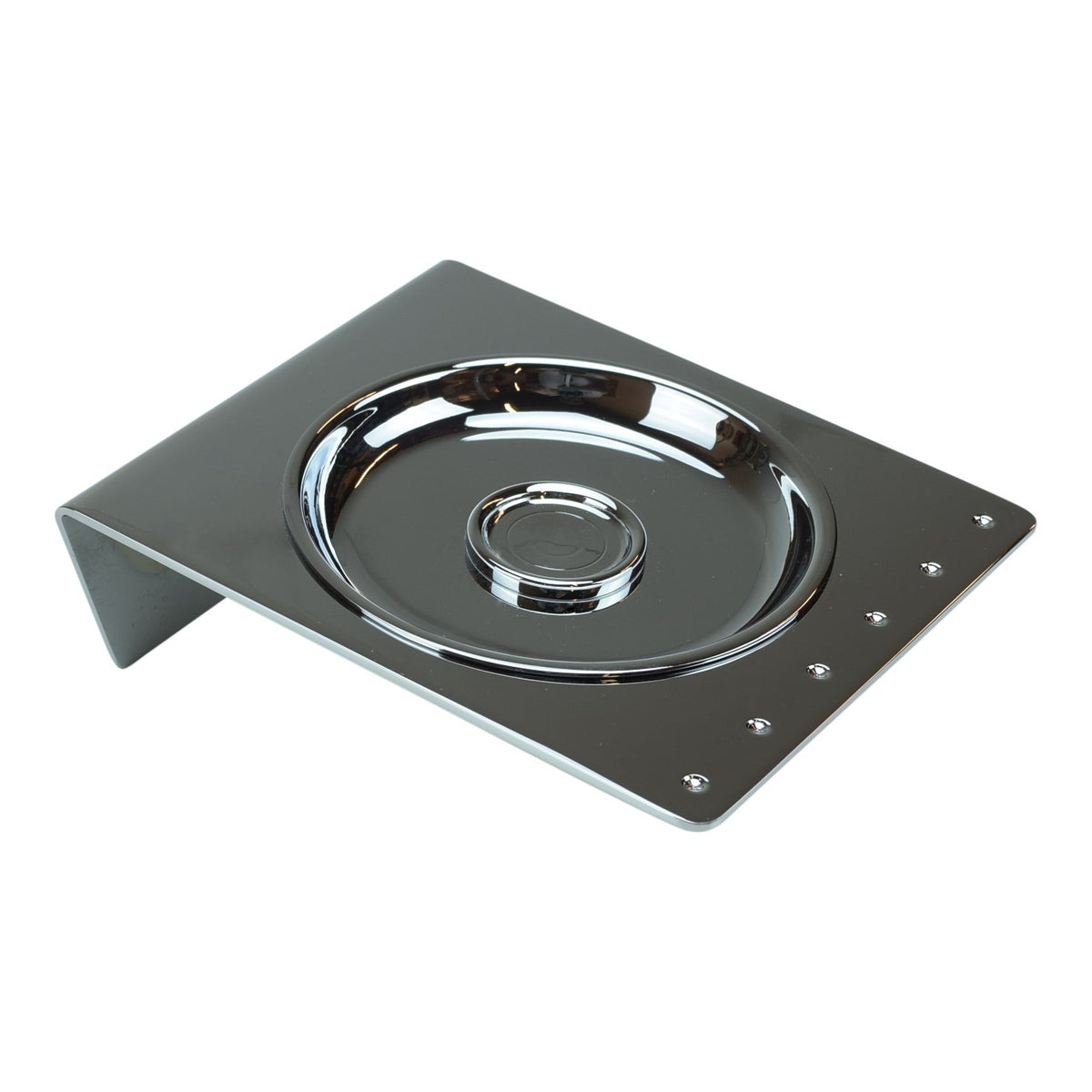 Kubic Soap Dish w/Holder in Polished Chrome
