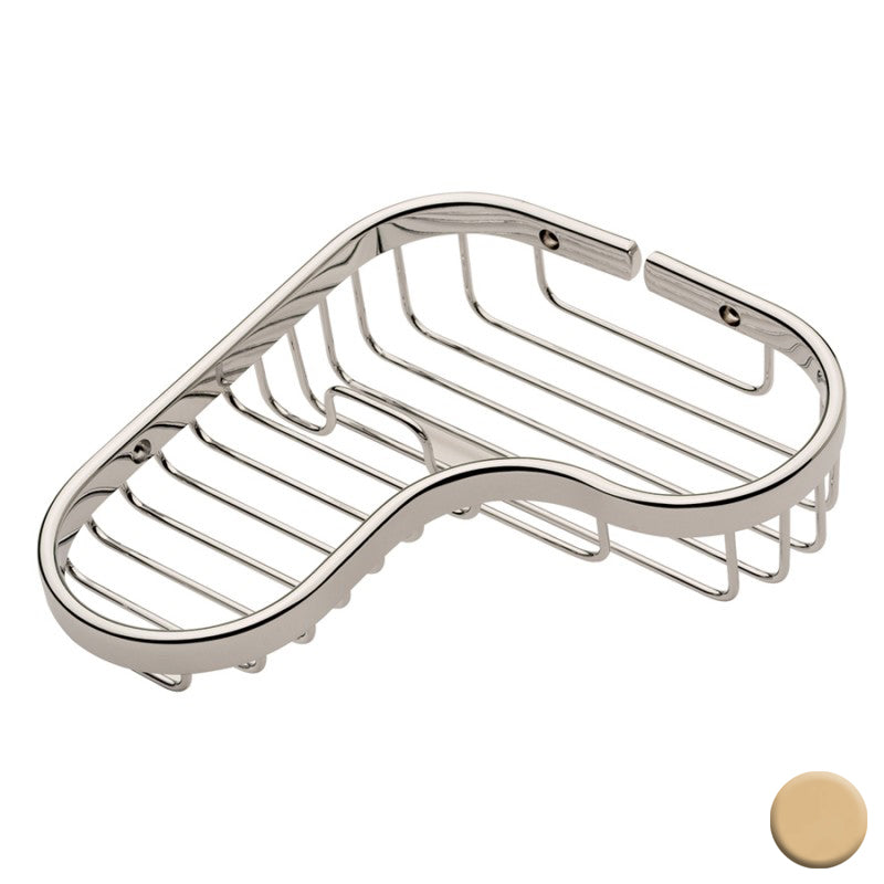 BASKET CRNR COMB 504L/PBPVD BRASS SPLASHABLES COLLECTION