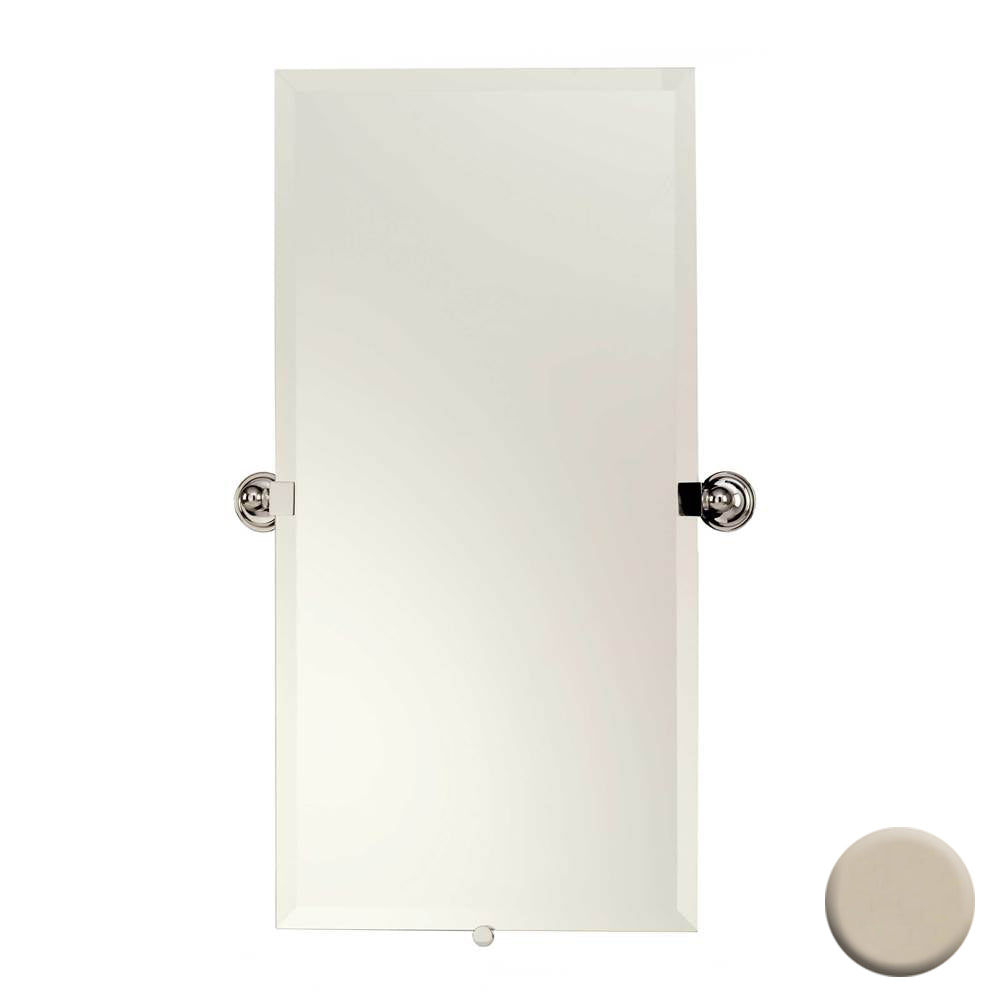 London Terrace 2-Position Tilt Beveled Mirror Frameless 15x30 Polished Nickel