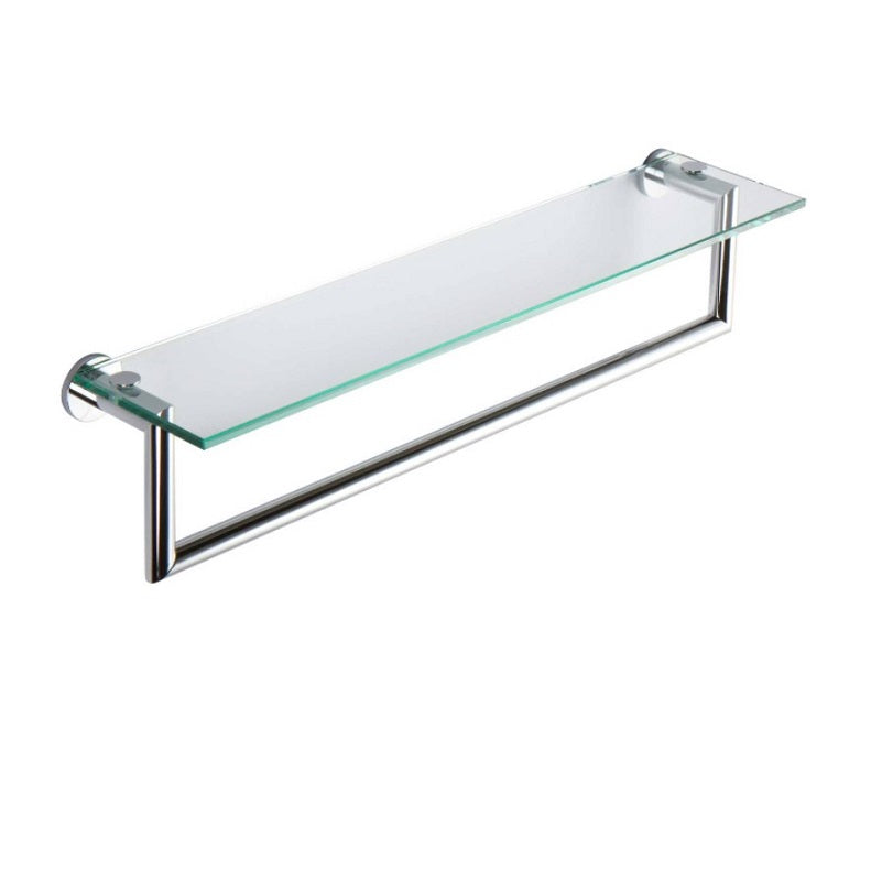 Kubic 24" Shelf w/Towel Bar in Polished Nickel