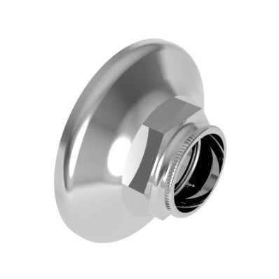 Eavon Shower Rod Brackets in Polished Chrome