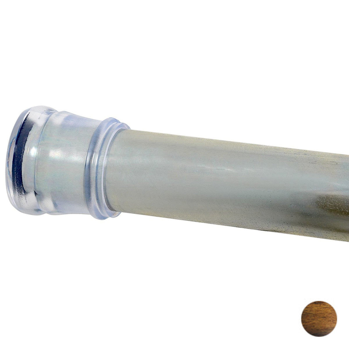 TwistTight Adjustable Tension Shower Rod 40" to 60" Oak