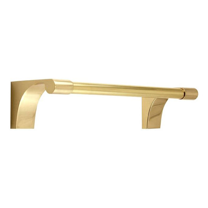 Luna 8" Towel Bar in Polished Brass/Nickel
