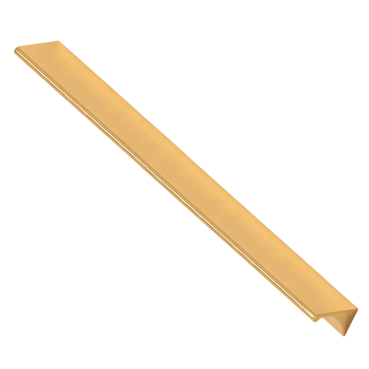 Tab Pulls 12" Appliance Pull w/Polished Brass, No Lacquer