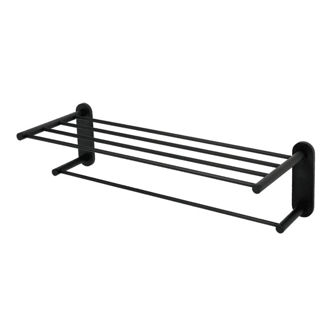Contemporary I 24" Towel Rack in Matte Black