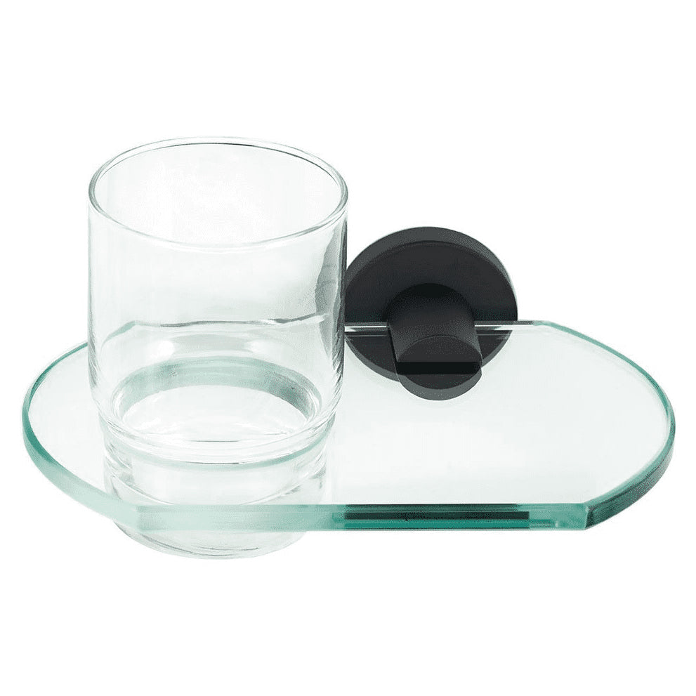 Contemporary I Tumbler Holder w/Tumbler in Matte Black