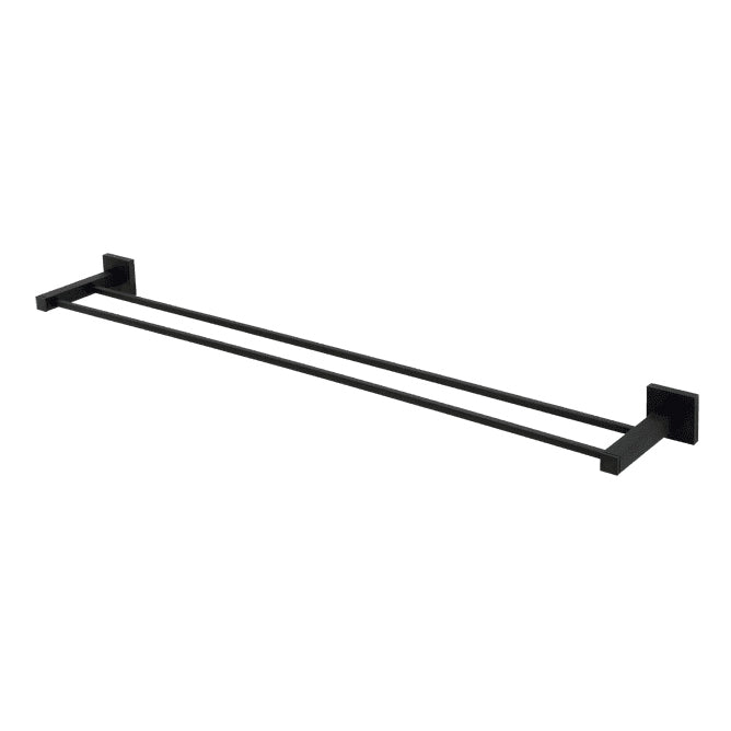 Contemporary II 30" Double Towel Bar in Matte Black