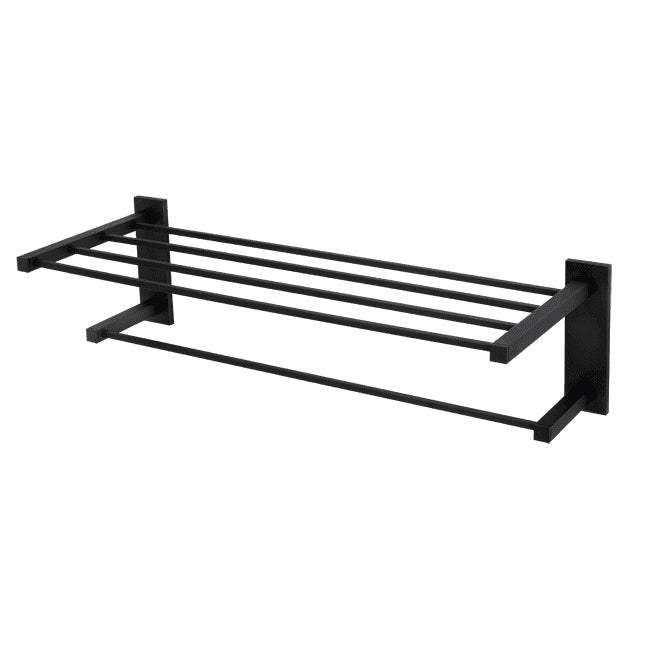 Contemporary II 24" Towel Rack in Matte Black