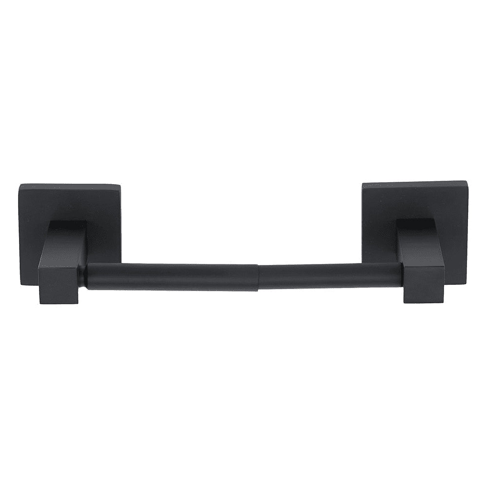 Crystal Contemporary Toilet Paper Holder in Matte Black
