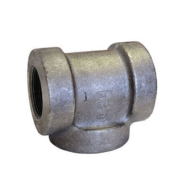 TEE 1 EXTRA HEAVY BLACK CAST IRON 250# THREADED FIGURE 425