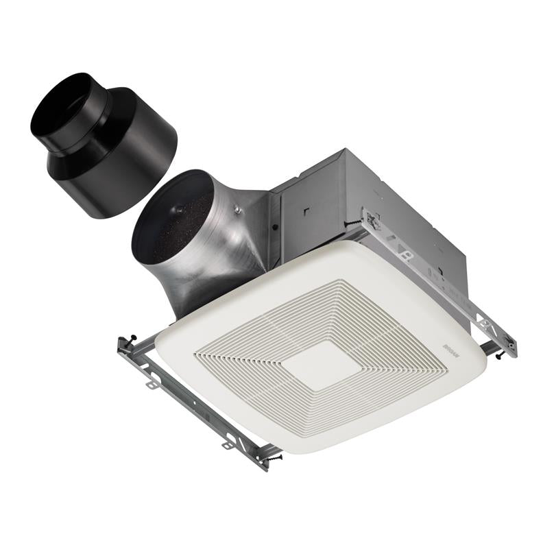 Ultra Green Series Bathroom Exhaust Fan Multi-Speed 80 CFM 0.3 Sones White