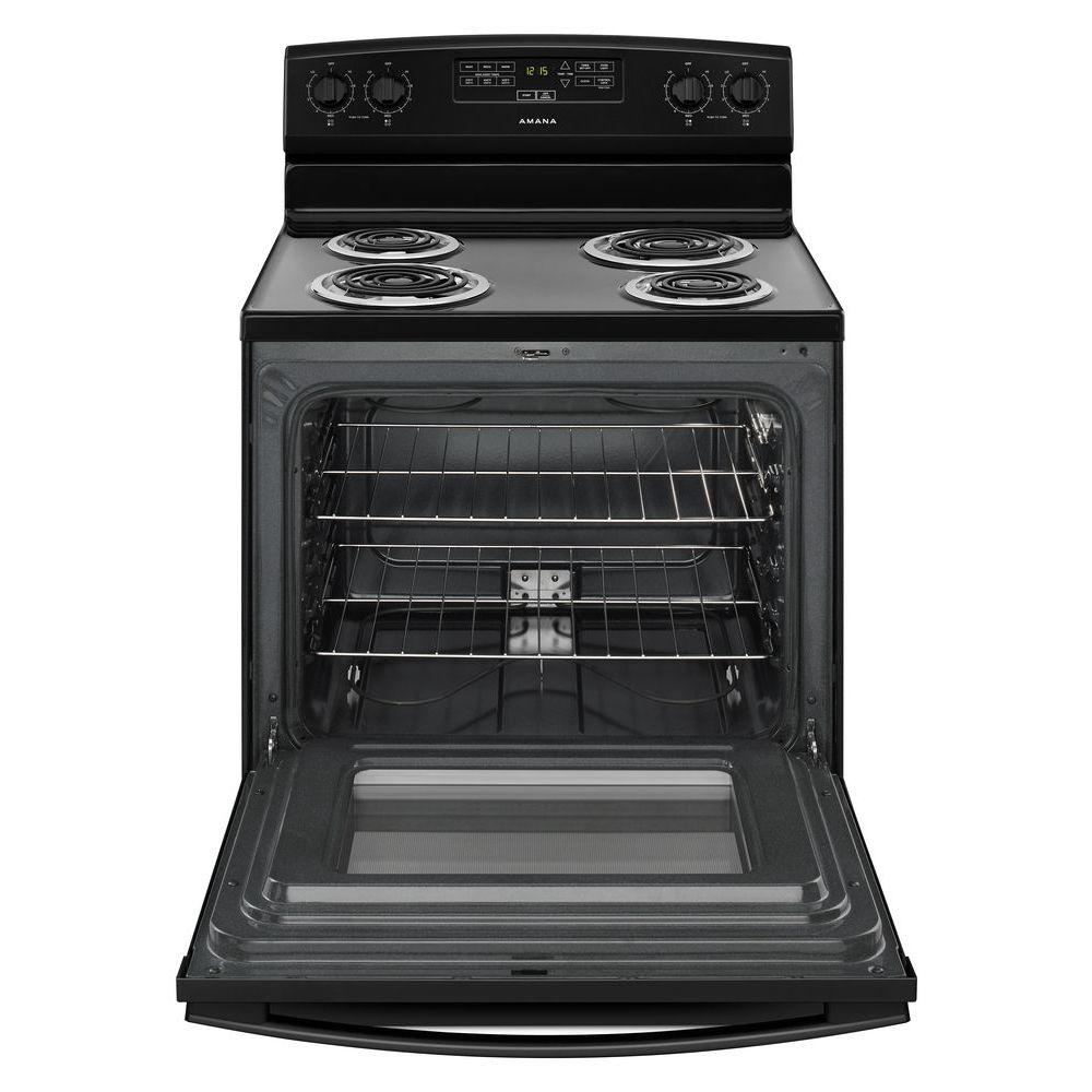 Amana 4.8 cu ft Electric Range in Black