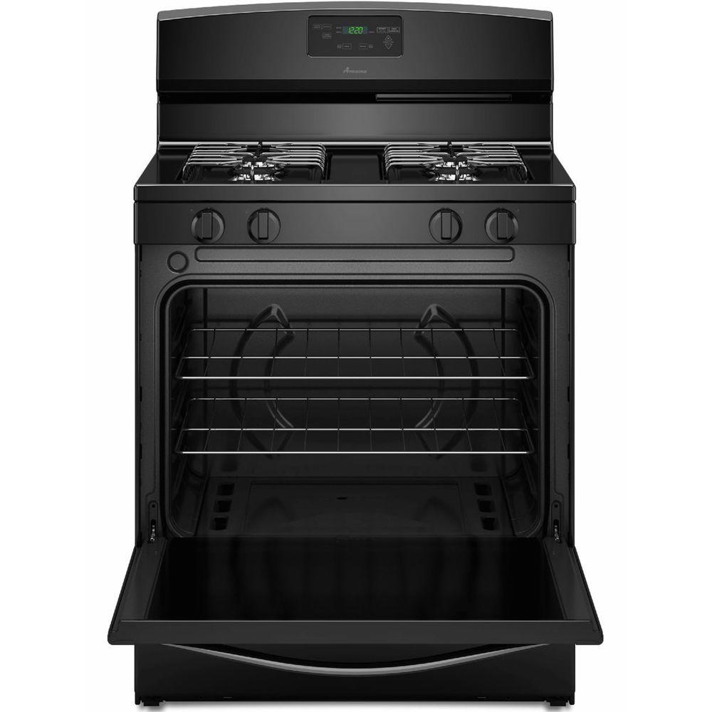 Amana 5.1 cu ft Gas Range in Black