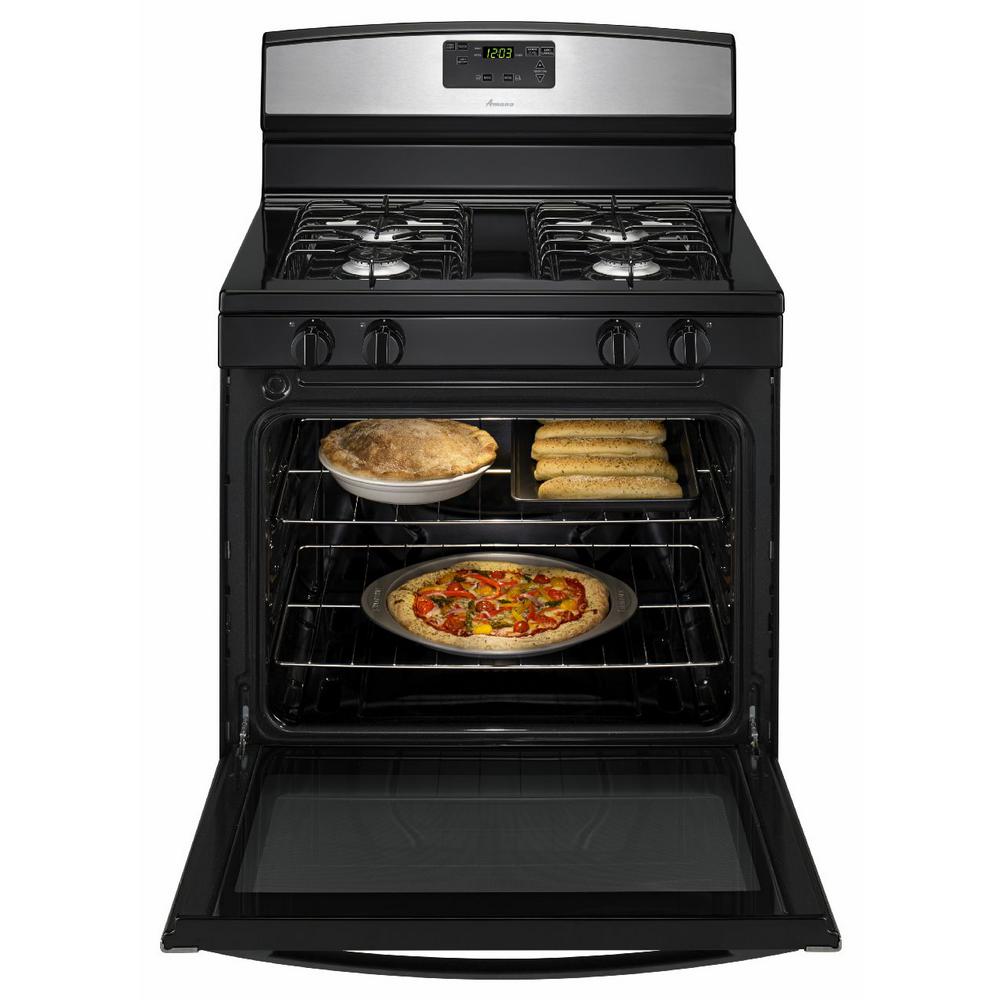 Amana 5.1 cu ft Gas Range in Stainless Steel
