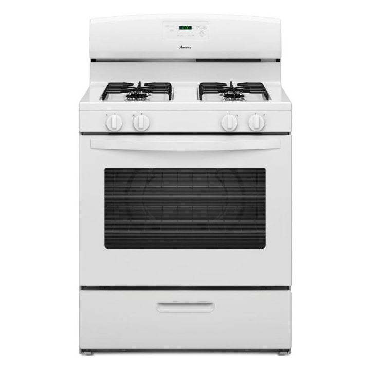 Amana 5.1 cu ft Gas Range in White